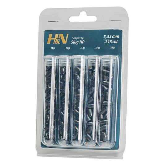 H&N Slug Sampler .22 Caliber 5.53 mm Head 150 Count