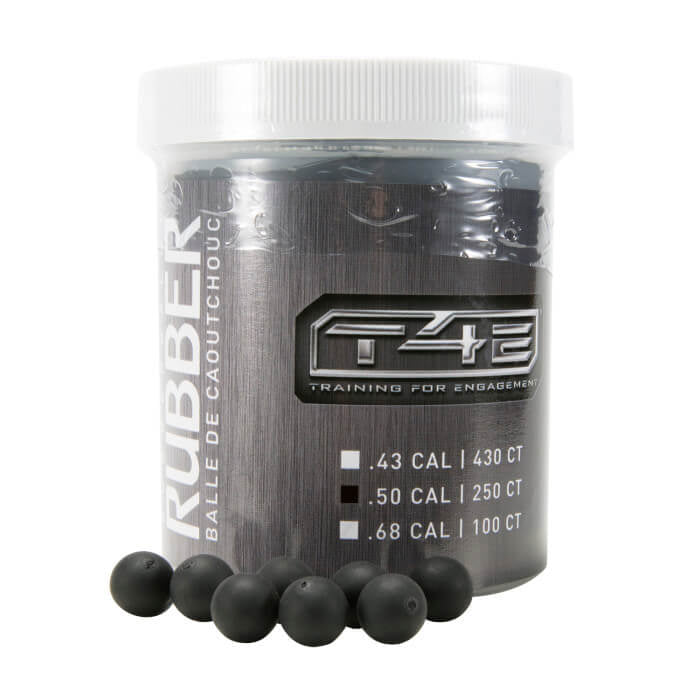 Umarex T4E P2P .50 CAL Black Rubber Balls